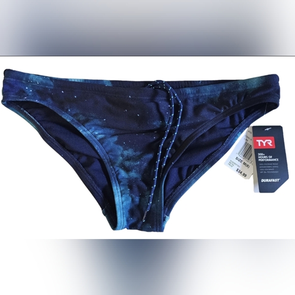 TYR - Navy Blue Galaxy Bikini Bottom - M (8) - Picture 1 of 8